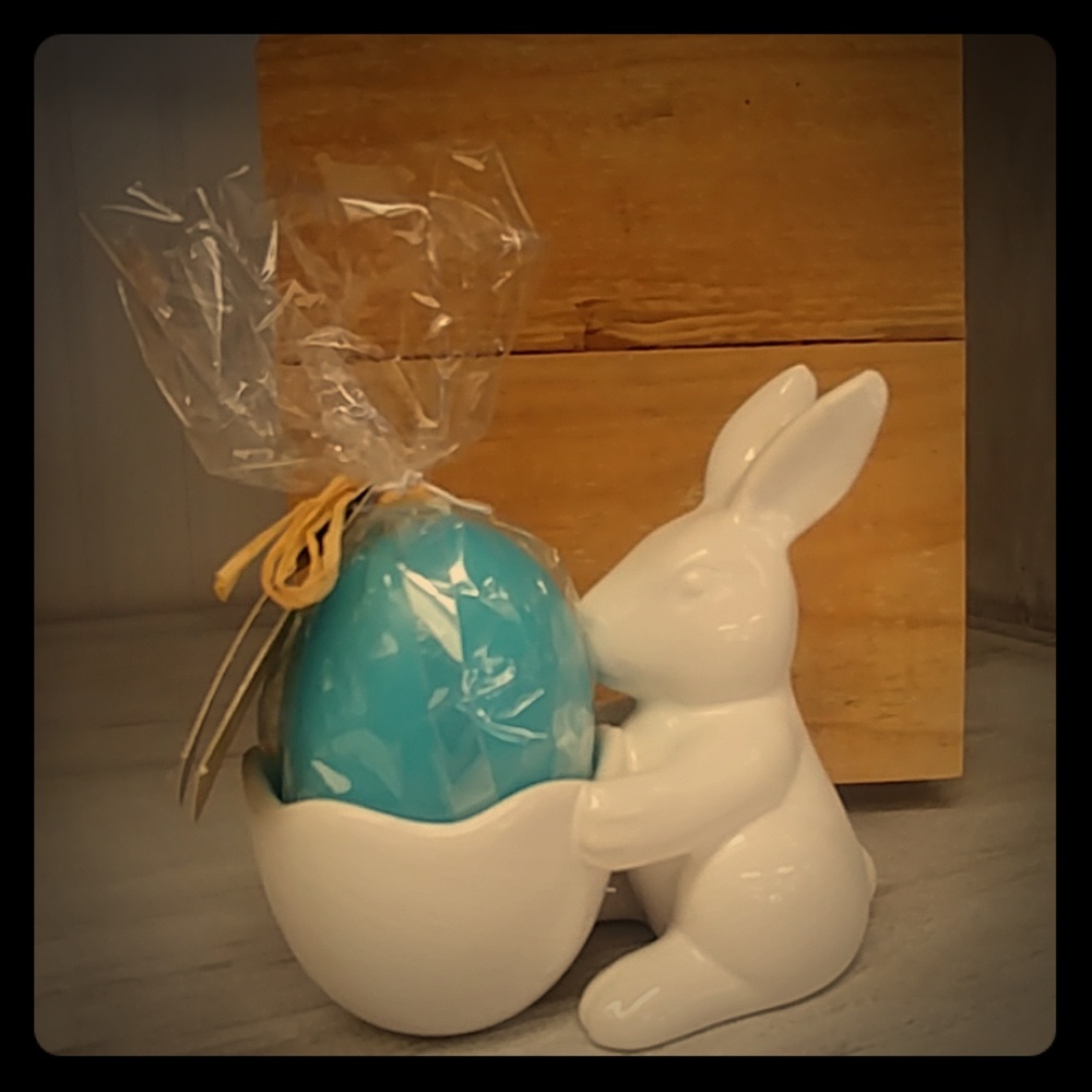 Bunny & Egg Candle Holder